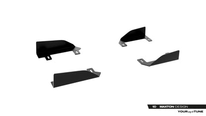 Seitenschweller Flaps passend für Audi A5 S-Line / S5 Limousine / Avant B10 schwarz Hochglanz