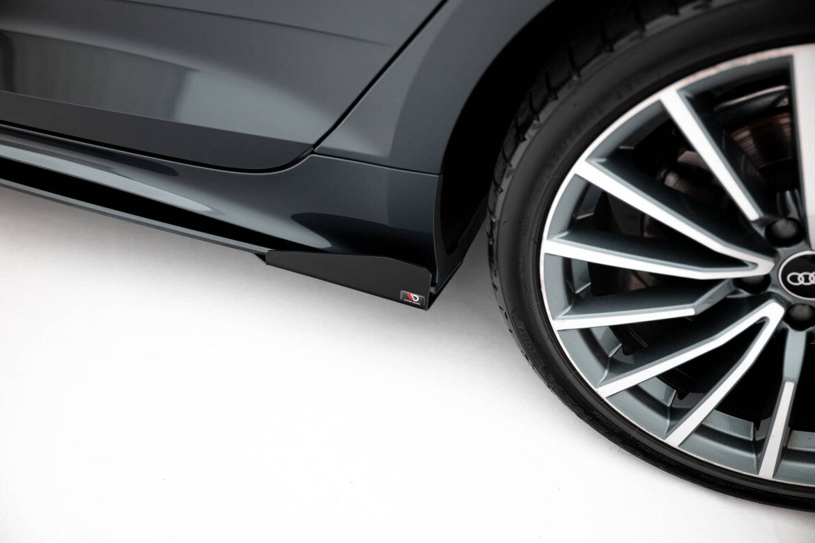 Seitenschweller Flaps passend für Audi A5 Sportback F5 FL schwarz Hochglanz