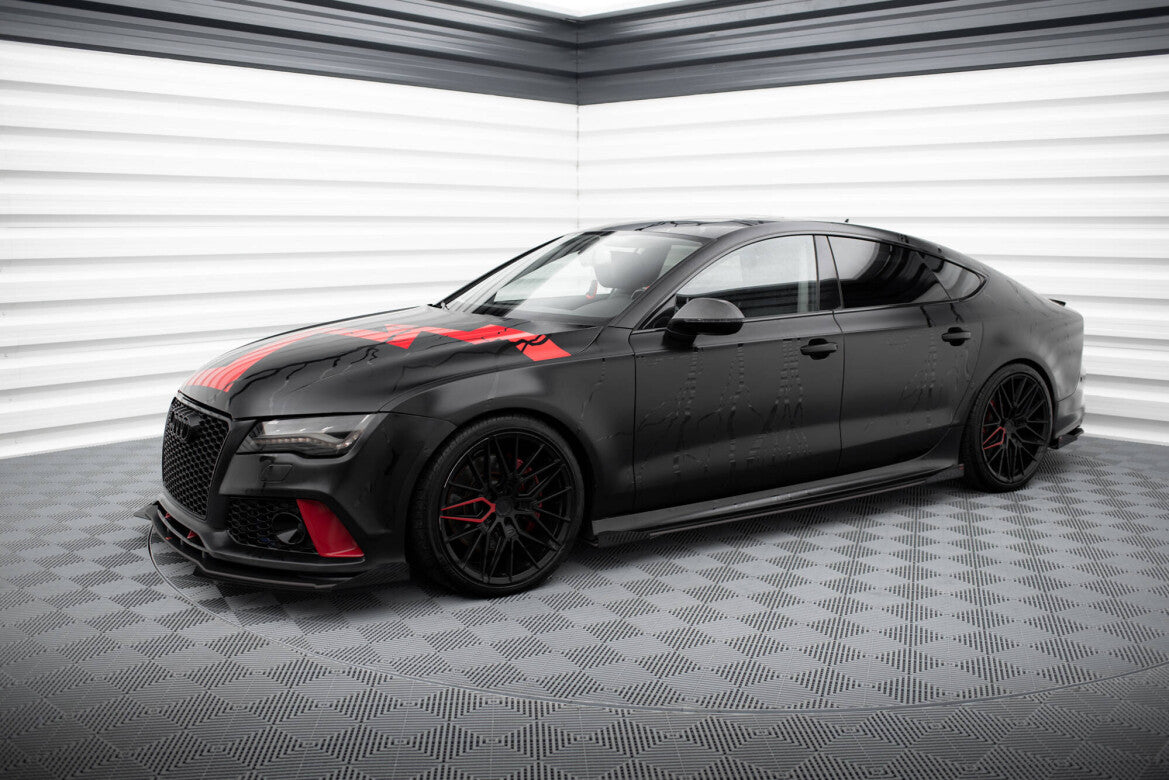 Seitenschweller Flaps passend für Audi A7 S-Line C7 Flaps Hochglanz