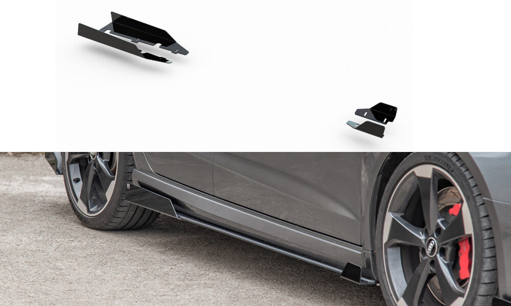 Seitenschweller Flaps passend für Audi RS3 8V Sportback schwarz Hochglanz