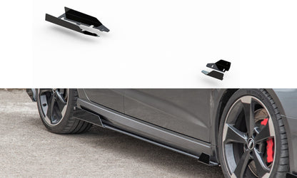 Seitenschweller Flaps passend für Audi RS3 8V Sportback schwarz Hochglanz