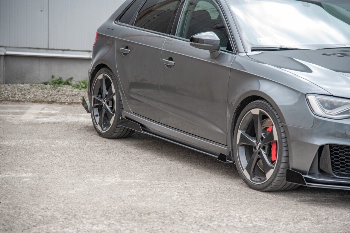 Seitenschweller Flaps passend für Audi RS3 8V Sportback schwarz Hochglanz