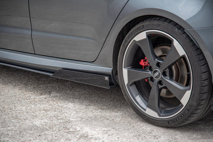 Seitenschweller Flaps passend für Audi RS3 8V Sportback schwarz Hochglanz