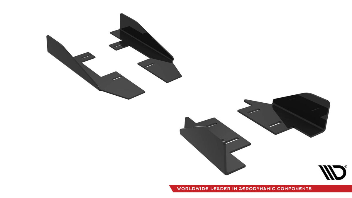 Seitenschweller Flaps passend für Audi RS3 Limousine 8V FL schwarz Hochglanz