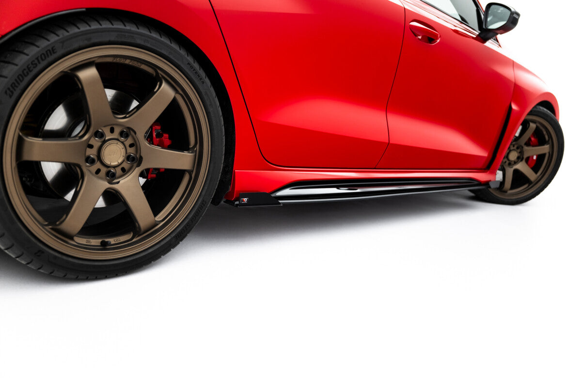 Seitenschweller Flaps passend für Audi RS3 Sportback 8Y FL schwarz Hochglanz