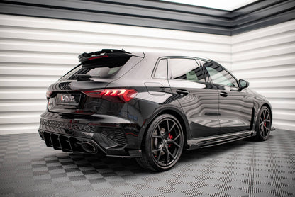 Seitenschweller Flaps passend für Audi RS3 Sportback 8Y schwarz Hochglanz