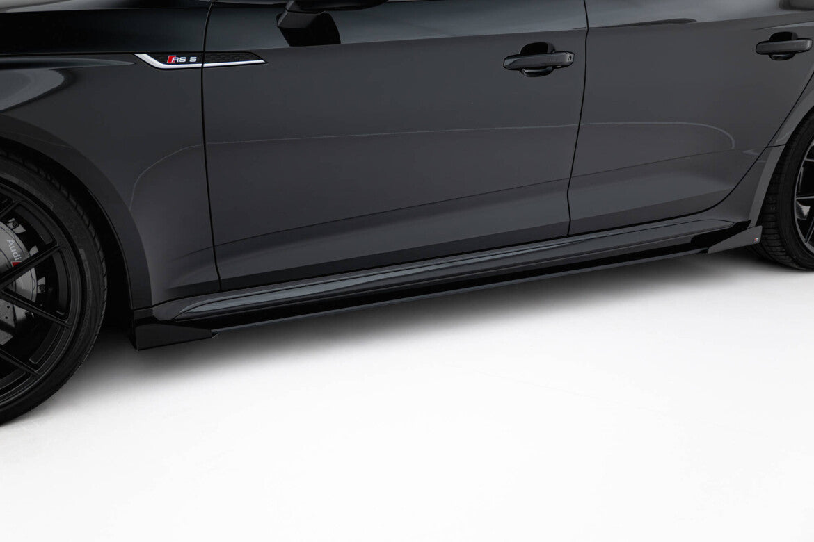 Seitenschweller Flaps passend für Audi RS5 Sportback F5 schwarz Hochglanz