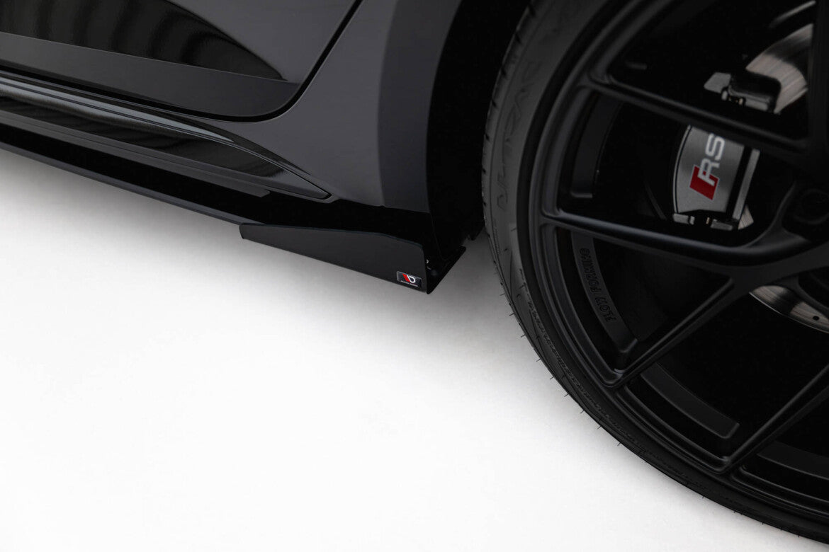 Seitenschweller Flaps passend für Audi RS5 Sportback F5 schwarz Hochglanz