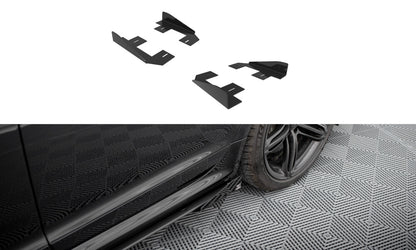 Seitenschweller Flaps passend für Audi RS6 Avant C6 schwarz Hochglanz