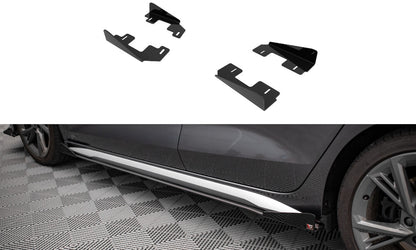 Seitenschweller Flaps passend für Audi S3 / A3 S-Line 8Y / 8Y FL schwarz Hochglanz