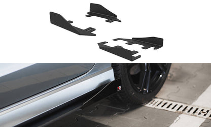 Seitenschweller Flaps passend für Audi S3 / A3 S-Line Limousine 8V schwarz Hochglanz