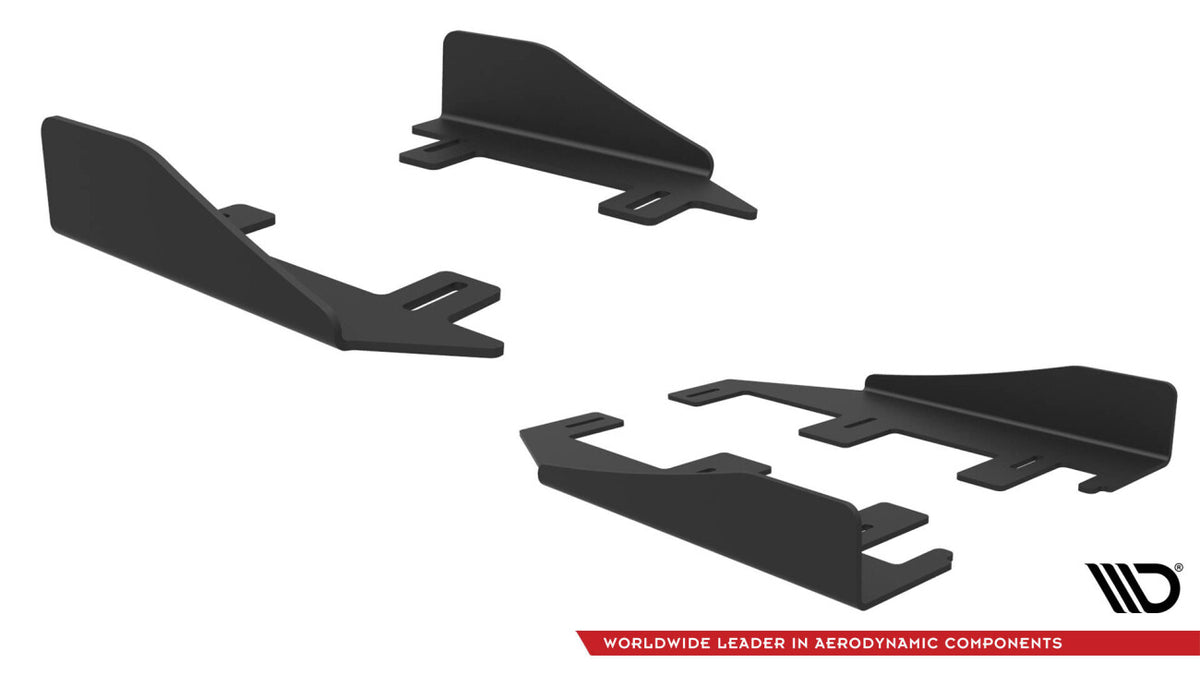 Seitenschweller Flaps passend für Audi S3 / A3 S-Line Limousine 8V schwarz Hochglanz