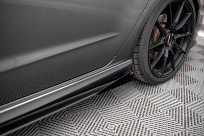 Seitenschweller Flaps passend für Audi S3 / A3 S-Line Sportback 8V FL schwarz Hochglanz