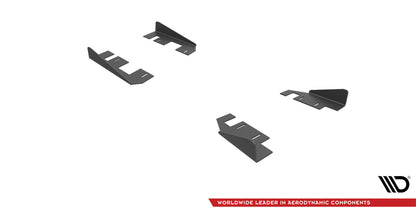 Seitenschweller Flaps passend für Audi S3 / A3 S-Line Sportback 8V FL schwarz Hochglanz