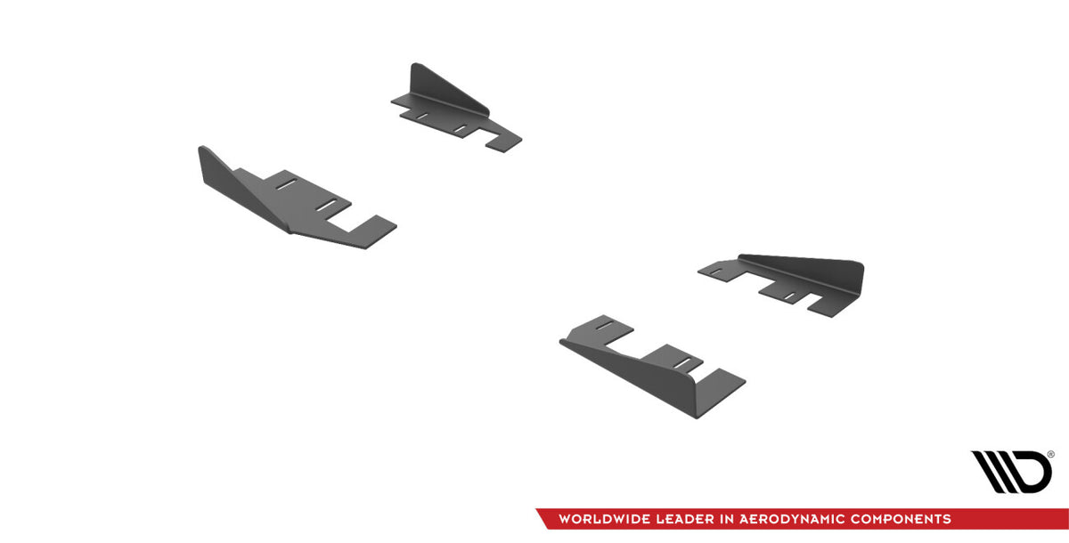 Seitenschweller Flaps passend für Audi S3 / A3 S-Line Sportback 8V FL schwarz Hochglanz
