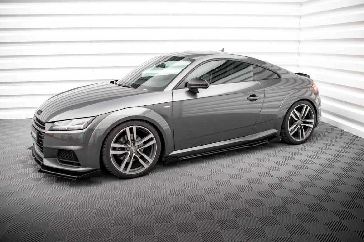 Seitenschweller Flaps passend für Audi TT S / S-Line 8S schwarz Hochglanz