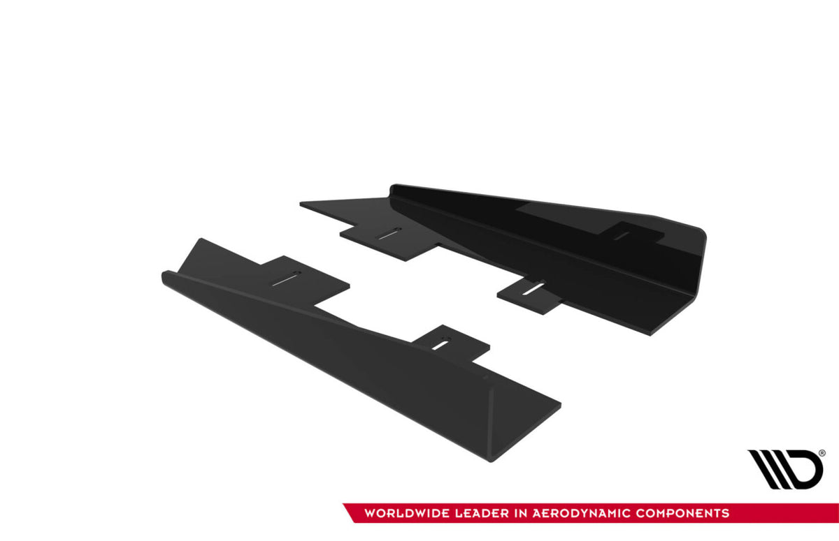 Seitenschweller Flaps passend für Audi TT S / TT S-Line 8J FL schwarz Hochglanz