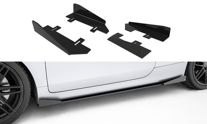 Seitenschweller Flaps passend für Audi TT S / TT S-Line 8J FL schwarz Hochglanz