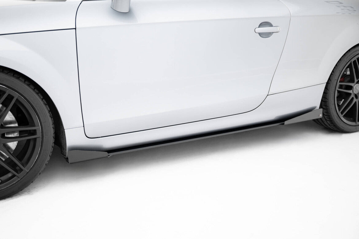 Seitenschweller Flaps passend für Audi TT S / TT S-Line 8J FL schwarz Hochglanz