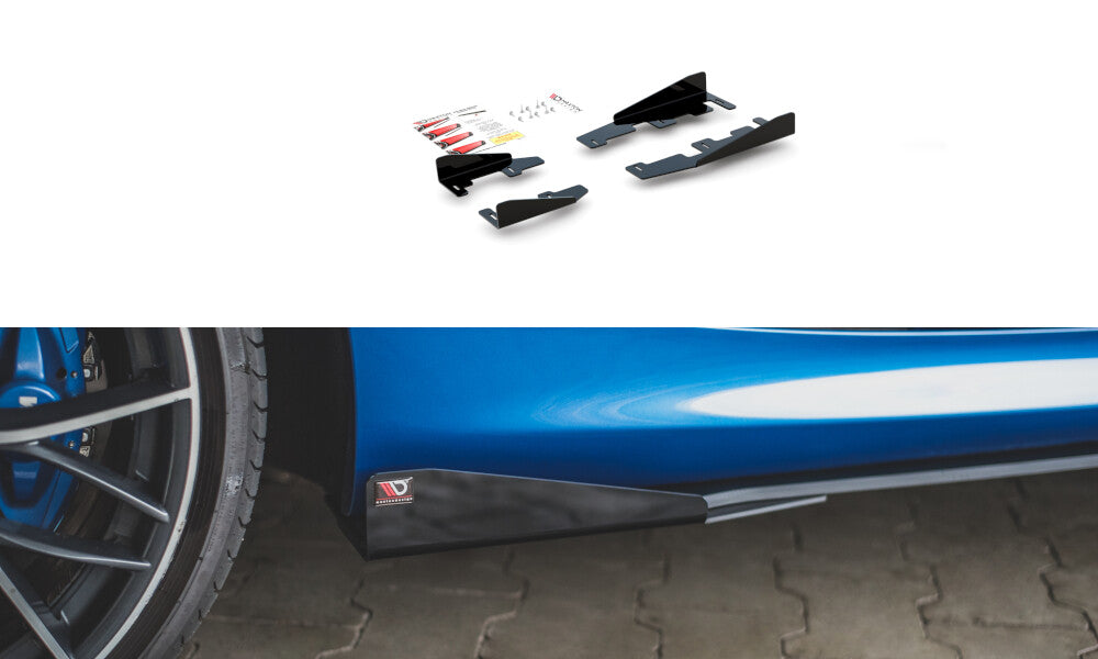 Seitenschweller Flaps passend für BMW 1er F21 M135i / M140i / M-Paket schwarz Hochglanz
