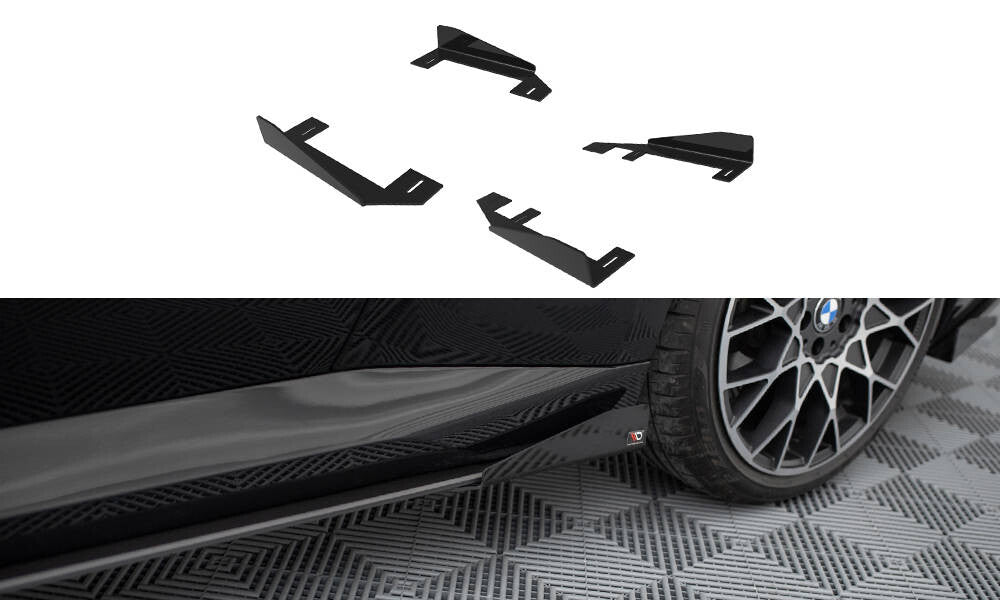 Seitenschweller Flaps passend für BMW 2 Coupe G42 schwarz Hochglanz