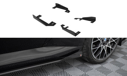 Seitenschweller Flaps passend für BMW 2 Coupe G42 schwarz Hochglanz