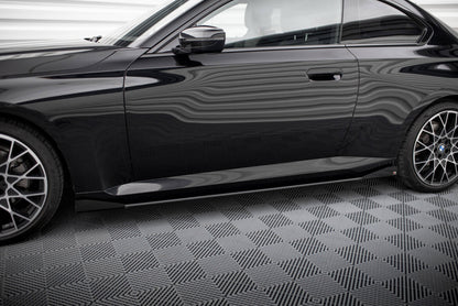Seitenschweller Flaps passend für BMW 2 Coupe G42 schwarz Hochglanz