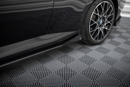 Seitenschweller Flaps passend für BMW 2 Coupe G42 schwarz Hochglanz