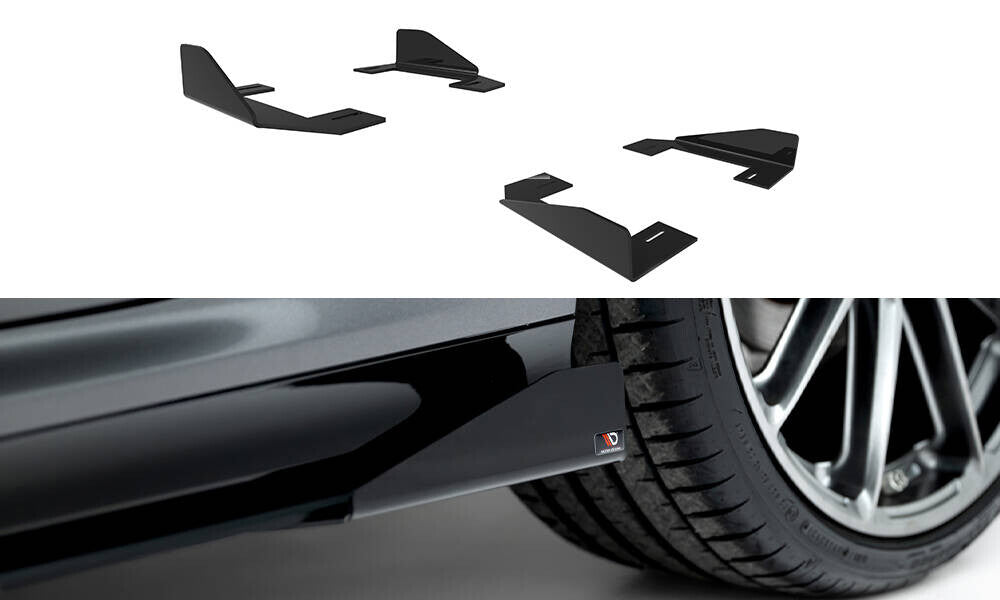 Seitenschweller Flaps passend für BMW M135i F70 schwarz Hochglanz