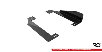 Seitenschweller Flaps passend für BMW M2 F87 schwarz Hochglanz