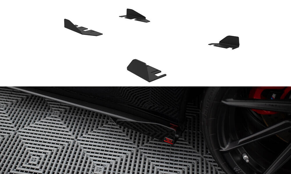 Seitenschweller Flaps passend für BMW M2 G87 schwarz Hochglanz