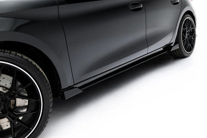 Seitenschweller Flaps passend für Cupra Leon ST / Hatchback Mk1 Facelift schwarz Hochglanz
