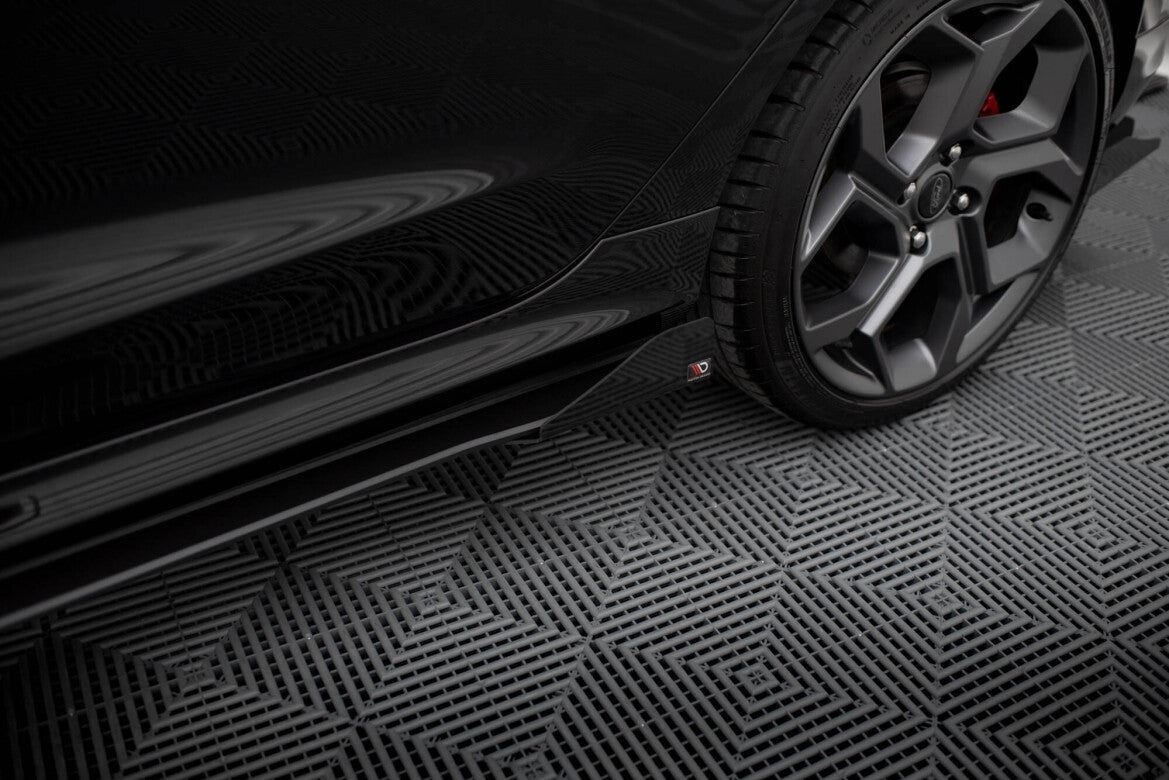 Seitenschweller Flaps passend für Ford Fiesta ST / ST-Line Mk8 schwarz Hochglanz