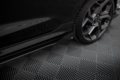 Seitenschweller Flaps passend für Ford Fiesta ST / ST-Line Mk8 schwarz Hochglanz