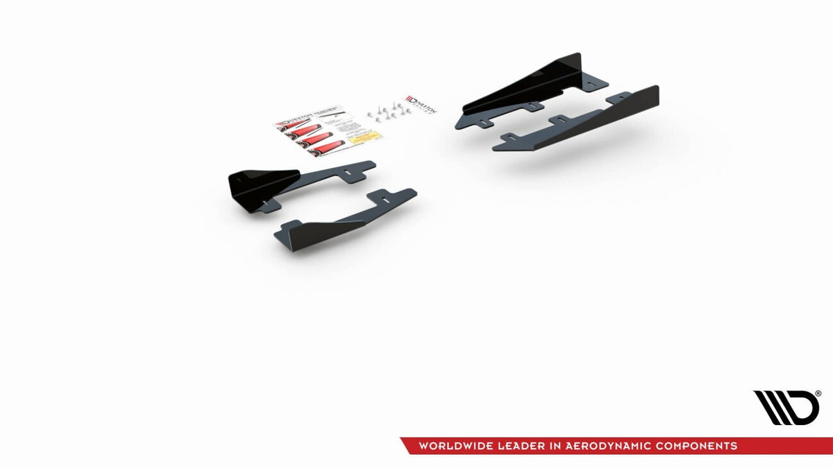 Seitenschweller Flaps passend für Ford Focus RS Mk3 schwarz Hochglanz
