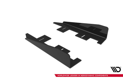 Seitenschweller Flaps passend für Ford Focus ST Mk3 FL schwarz Hochglanz