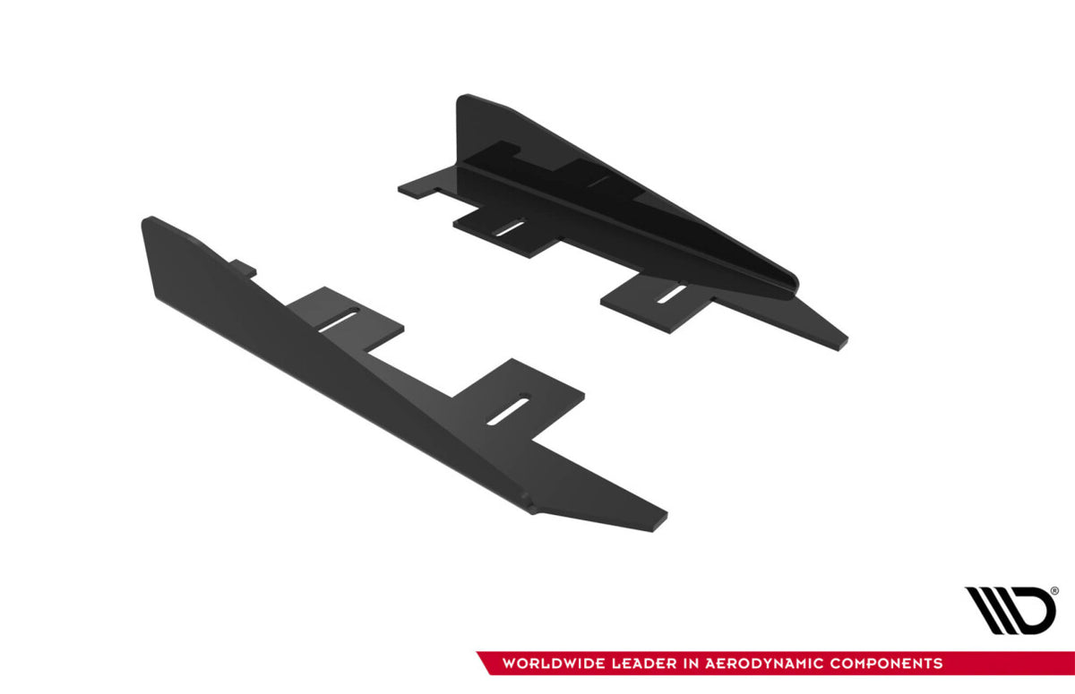 Seitenschweller Flaps passend für Ford Focus ST Mk3 FL schwarz Hochglanz