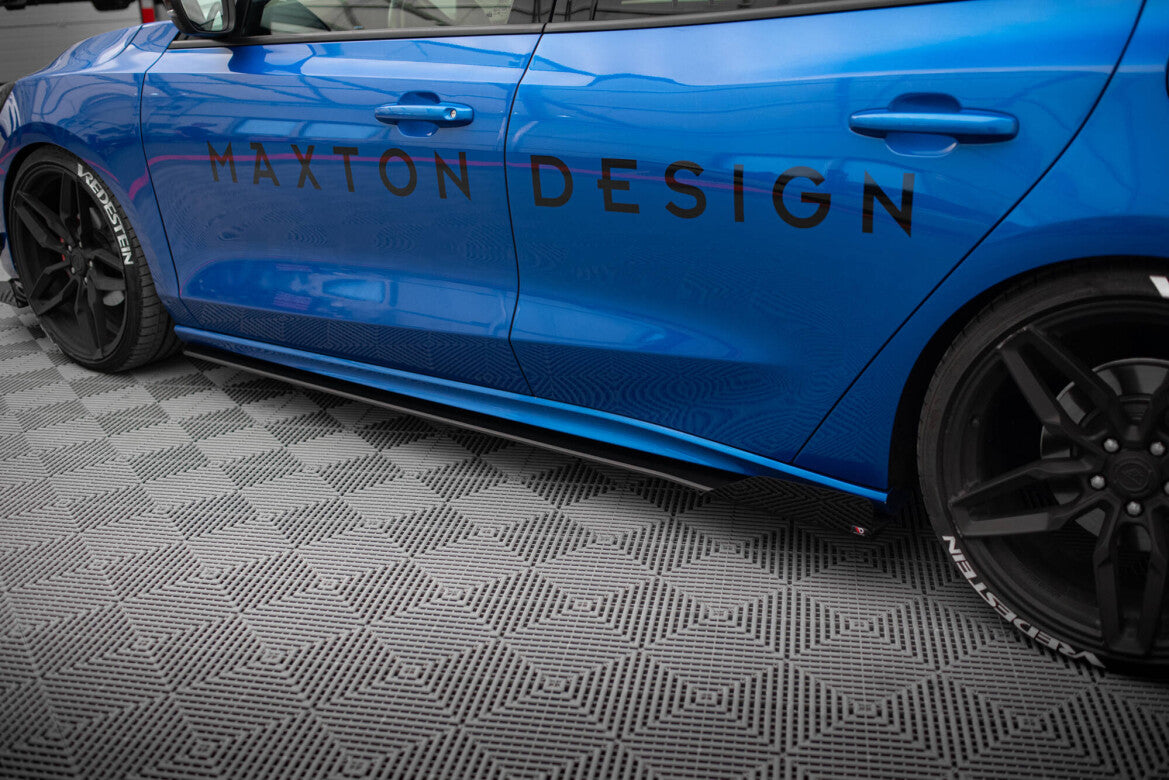 Seitenschweller Flaps passend für Ford Focus ST / ST-Line Mk4 schwarz Hochglanz