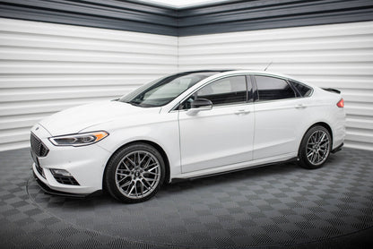 Seitenschweller Flaps passend für Ford Mondeo Sport Mk5 FL / Fusion Sport Mk2 FL schwarz Hochglanz