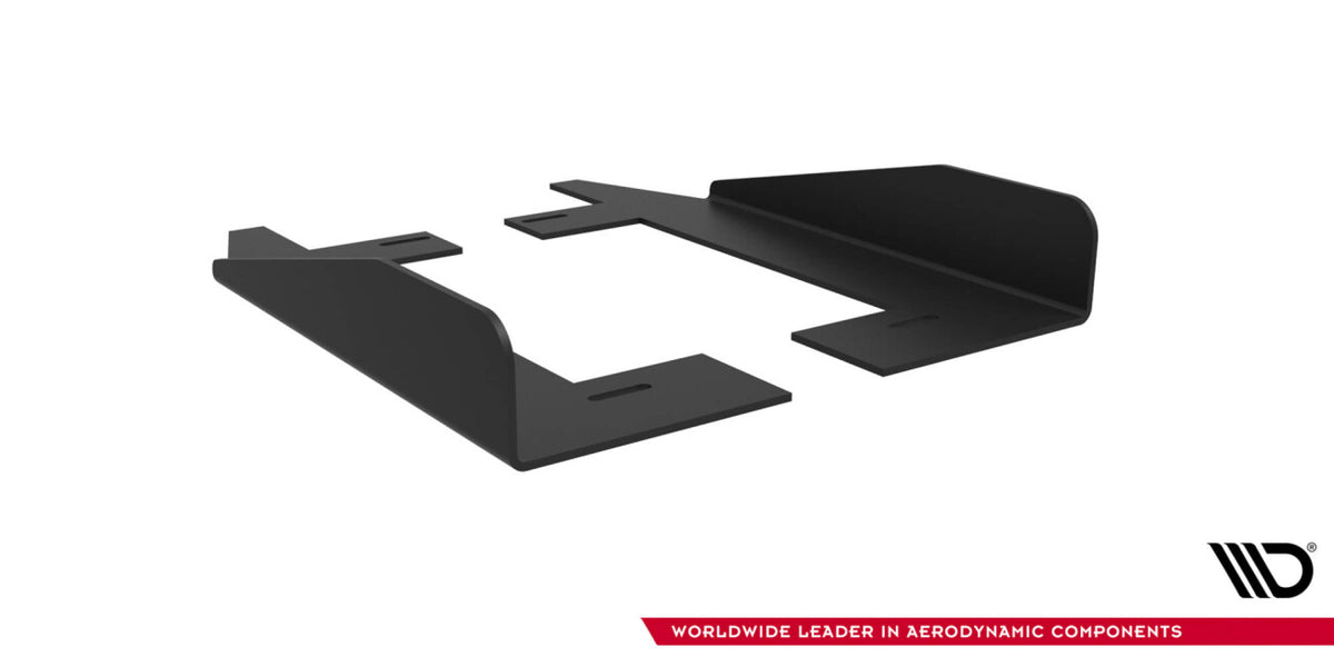 Seitenschweller Flaps passend für Ford Mustang GT Mk6 schwarz Hochglanz