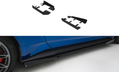 Seitenschweller Flaps passend für Ford Mustang GT Mk7 schwarz Hochglanz