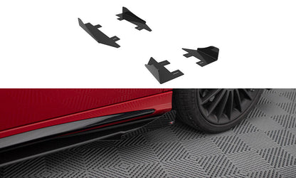 Seitenschweller Flaps passend für Mercedes A 45 AMG W176 FL schwarz Hochglanz