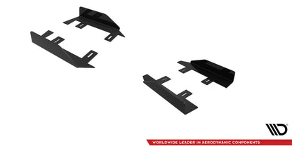 Seitenschweller Flaps passend für Mercedes A35 AMG / AMG-Line Aero Pack W177 schwarz Hochglanz