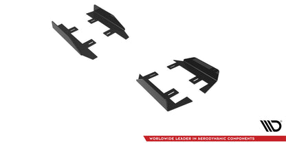 Seitenschweller Flaps passend für Mercedes A35 AMG / AMG-Line Aero Pack W177 schwarz Hochglanz