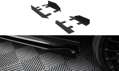 Seitenschweller Flaps passend für Mercedes-AMG A35 W177 FL schwarz Hochglanz