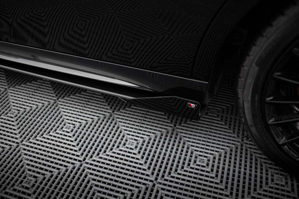 Seitenschweller Flaps passend für Mercedes-AMG A35 W177 FL schwarz Hochglanz