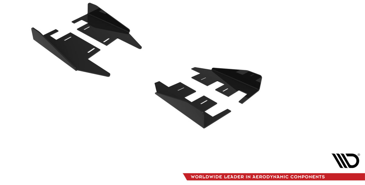 Seitenschweller Flaps passend für Mercedes-AMG C43 Coupe / Cabrio C205 FL / A205 FL schwarz Hochglanz