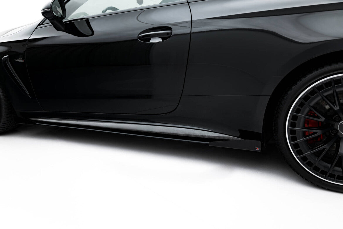 Seitenschweller Flaps passend für Mercedes-AMG CLE 53 Aero C236 schwarz Hochglanz