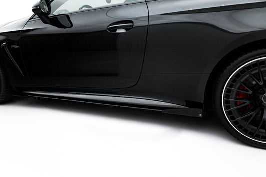 Seitenschweller Flaps passend für Mercedes-AMG CLE 53 Aero C236 schwarz Hochglanz