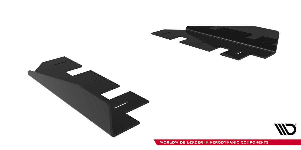 Seitenschweller Flaps passend für Mercedes-AMG CLE 53 Aero C236 schwarz Hochglanz